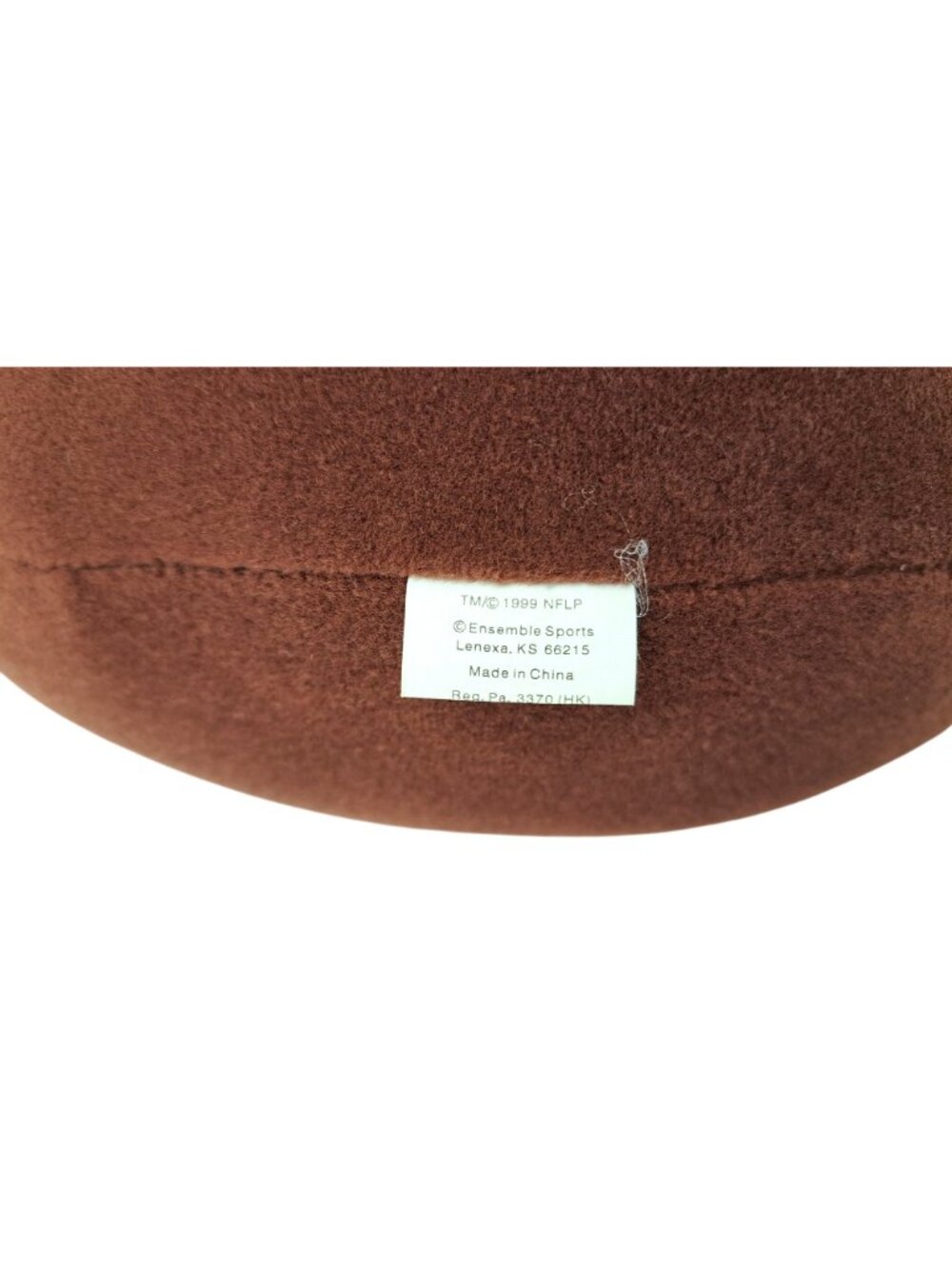 Vintage Kansas City Chiefs Plush Football 1999 NFL Ensemble Sports Brown 12 inch - Picture 4 of 8